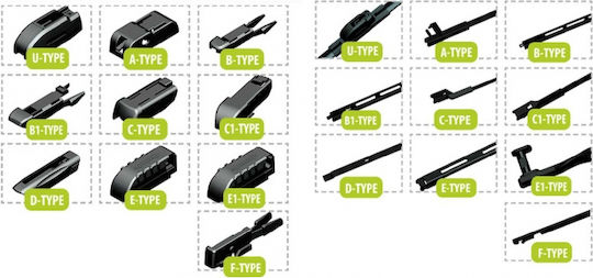 Oximo Oximo MT MT500 Car Wiper Blade Driver Wiper Length 500mm