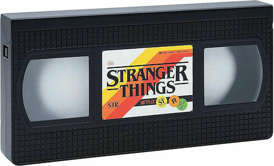 Paladone Stranger Things - VHS Logo Light Декоративна Лампа Панел Черен
