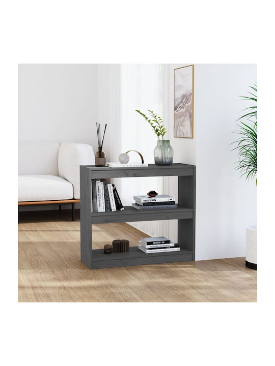 Bookcase Gray 80x30x71.5cm