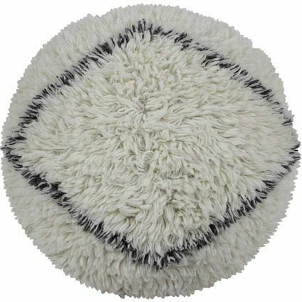 Pouf Nackenrolle Wasserdicht Berber Soul Weiß 70x70x20cm