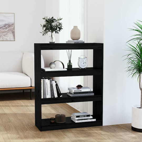 Bibliothek Schwarz 80x30x103,5cm