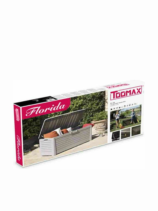 Toomax Cutie de depozitare pentru exterior Florida Plastic 550lt Gri L147xW70xH60buc