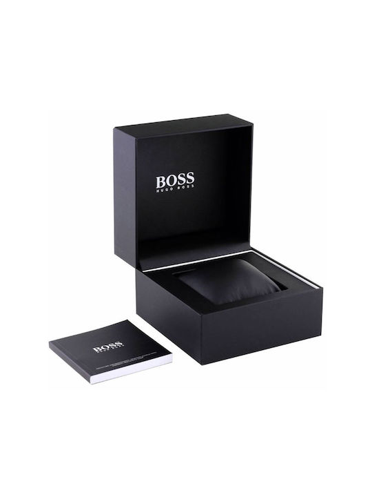 Hugo Boss Uhr Chronograph Batterie mit Metallarmband