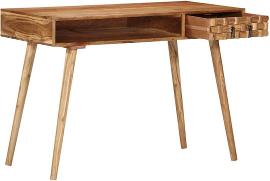 Sekretärin-Schreibtisch aus Massivholz Braun 115x50x76cm