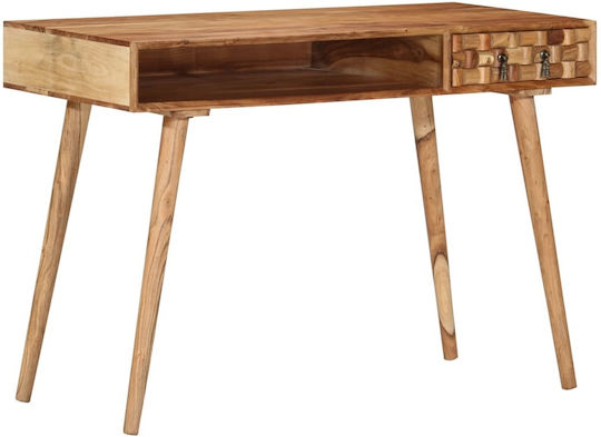 Sekretärin-Schreibtisch aus Massivholz Braun 115x50x76cm