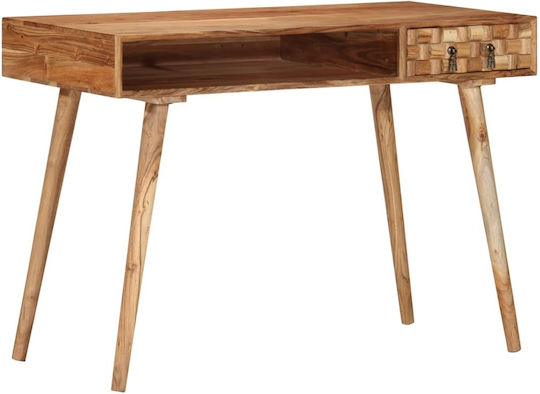 Sekretärin-Schreibtisch aus Massivholz Braun 115x50x76cm
