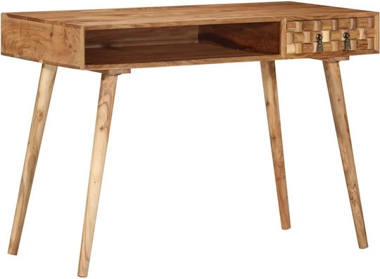 Sekretärin-Schreibtisch aus Massivholz Braun 115x50x76cm