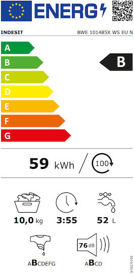 Indesit BWE 101485X WS EU N Пералня 10кг 1400 Оборота F165199