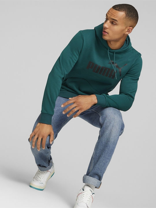 Big Logo Sweatshirt with Hood Green