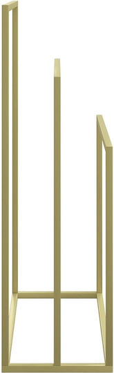 vidaXL Поставка за дрехи Баня Троен ​48x79см Златист