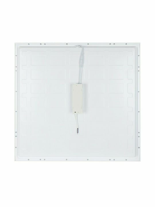 Elvhx Τετράγωνο Χωνευτό LED Panel 40W με Ψυχρό Λευκό Φως 6500K 59.5x59.5εκ.