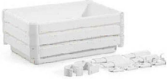 Ankor Rafturi de baie Raft Baie Plastic cu 4 Rafturi 35.5x23x100cm Albă