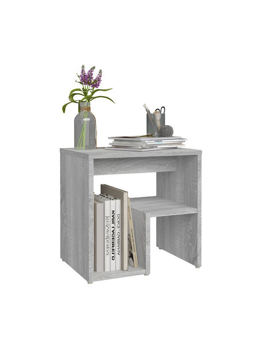 Wooden Bedside Table Gray Sonoma 40x30x40cm