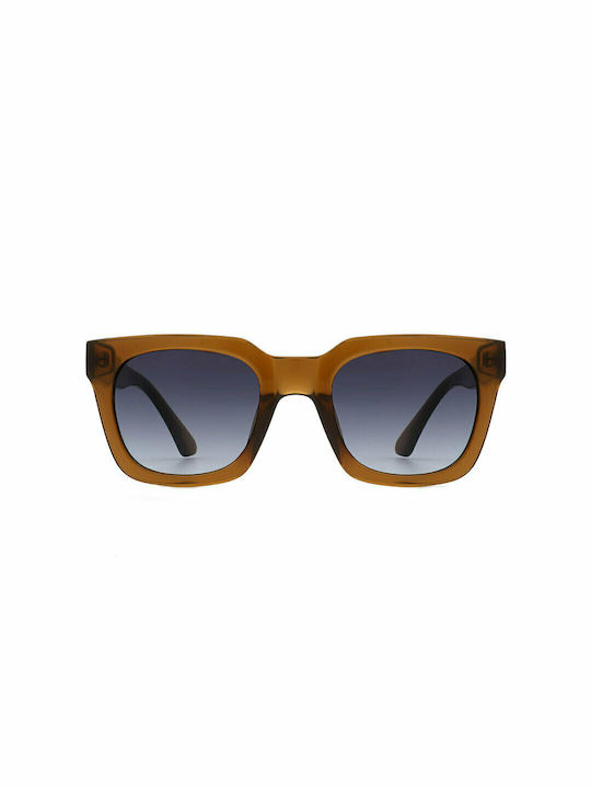 A.Kjaerbede Nancy Sunglasses with Brown Tartaruga Acetate Frame and Gray Lenses KL1912-16