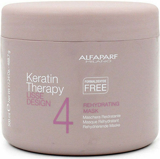 Alfaparf Milano Professional Lisse Design Keratin Therapy Rehydratating Mask για Ενυδάτωση με Κερατίνη 200ml