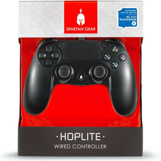 Spartan Gear Hoplite Ενσύρματο Gamepad για PC Μαύρο
