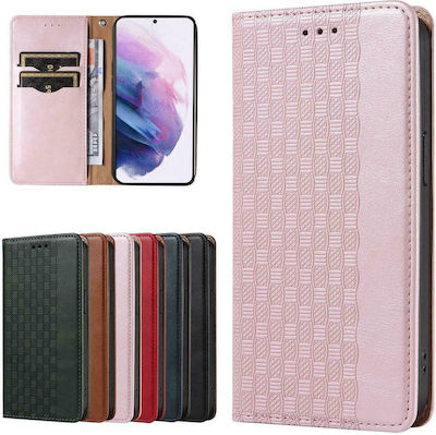 Hurtel Magnet Strap Brieftasche Synthetisches Leder Rosa (Galaxy S22+ 5G)