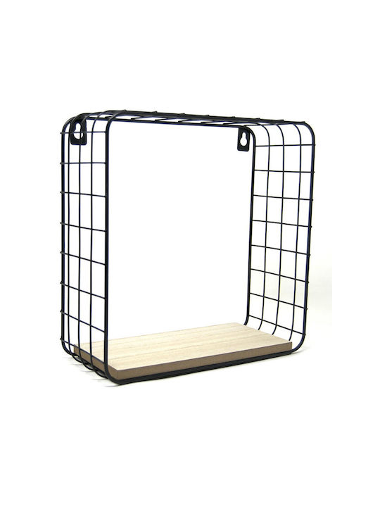 Shelves Wall Black 2pcs 30x10x30cm