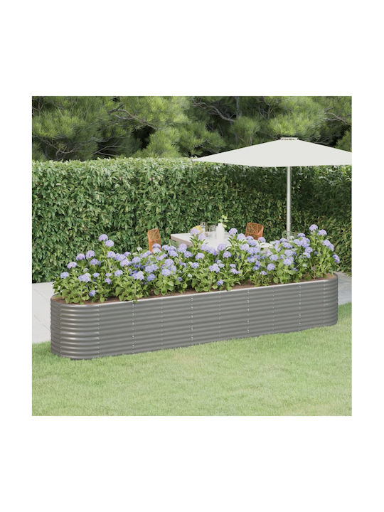 vidaXL Planter Box 368x68cm in Gray Color 318964