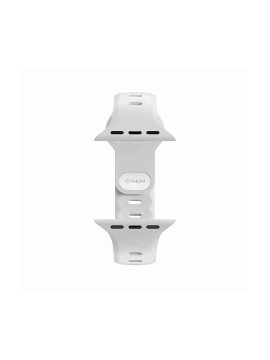 Nomad Slim Sport Armband Silikon mit Pin Weiß (Apple Watch 42/44/45mm) NM01147985