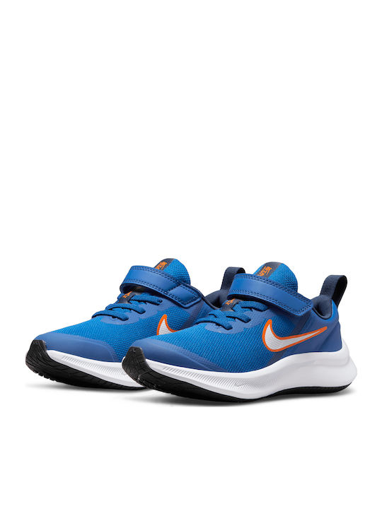 Star Runner 3 Αθλητικά Παιδικά Παπούτσια Running με Σκρατς Game Royal / Midnight Navy / Safety Orange / White