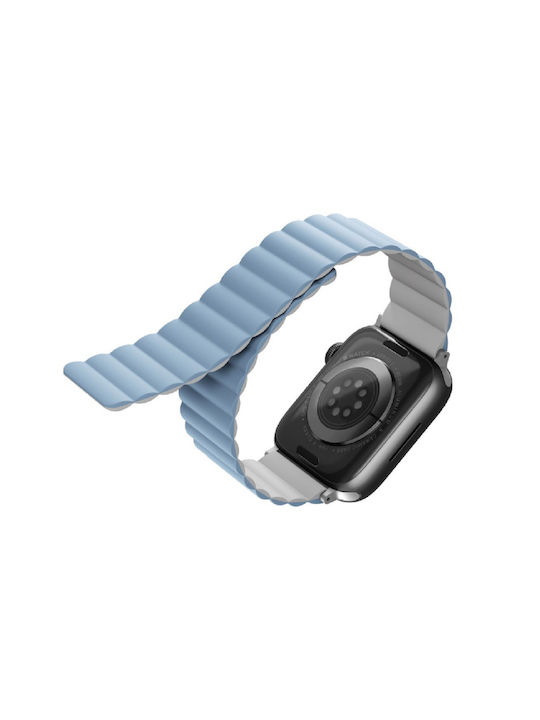 Uniq Revix Λουράκι Σιλικόνης White / Blue (Apple Watch 42/44/45mm)