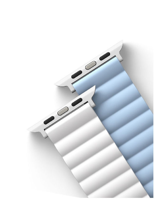 Uniq Revix Λουράκι Σιλικόνης White / Blue (Apple Watch 42/44/45mm)