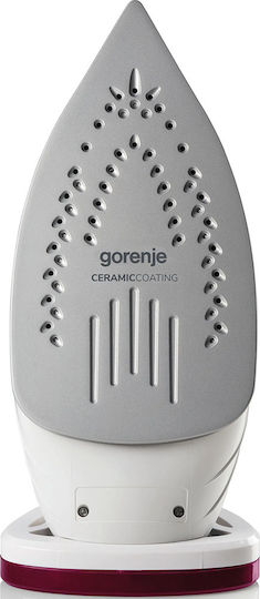 Gorenje SIH3000RBC Steam Iron 3000W with Ceramic Plate and Continuous Steam Supply 40g/min