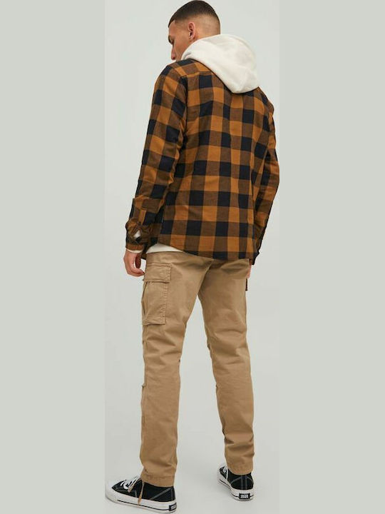 Jack & Jones Βαμβακερό Overshirt Rubber