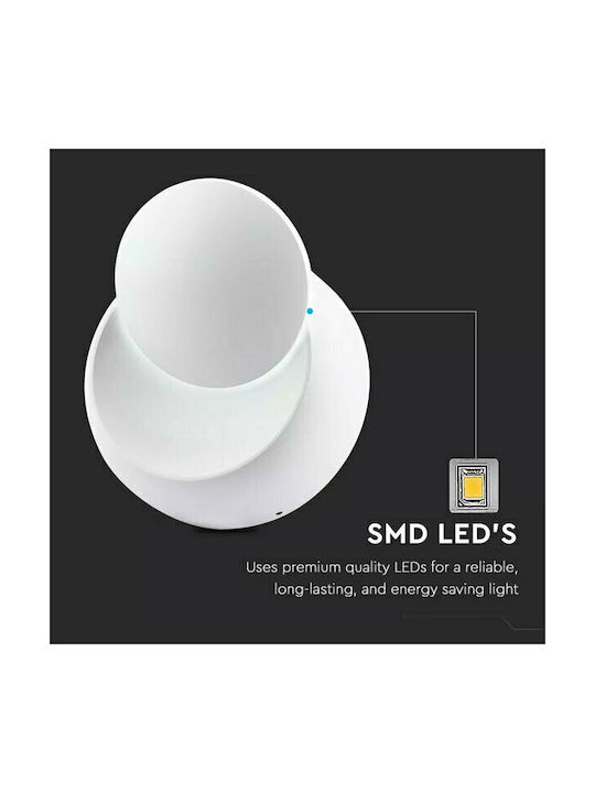 V-TAC Classic Lamp Wall with Integrated LED and Natural White Light 14x14x14cm