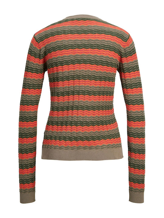 Jack & Jones Women's Long Sleeve Sweater Striped Multicolour