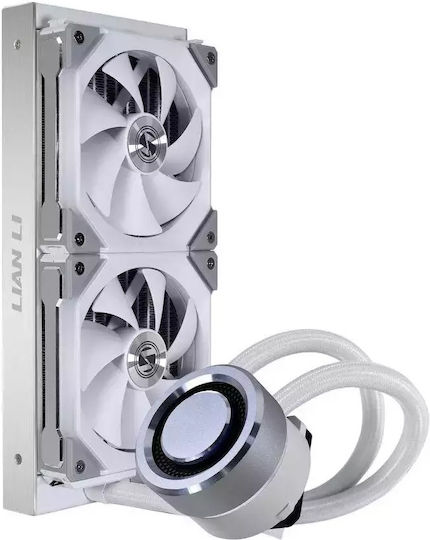 Lian Li Galahad 240 AIO v2 v2 Water Cooling System AIO CPU with 2 120mm Fans and RGB Lighting Silver