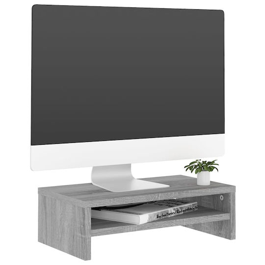 vidaXL Stand Desk Mounted Monitor Gray (815268)