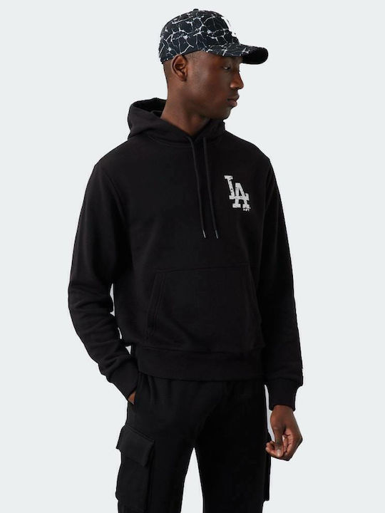 Seasonal Infill Los Angeles Sweatshirt with Hood Black