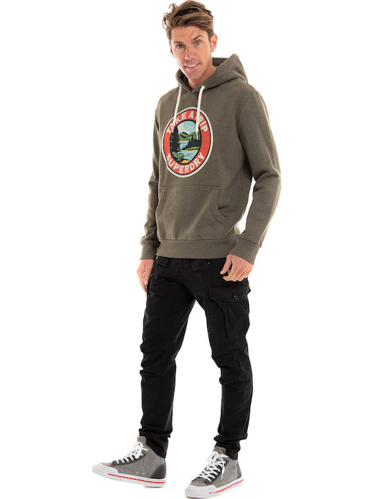 M D2 Sweatshirt with Hood Khaki