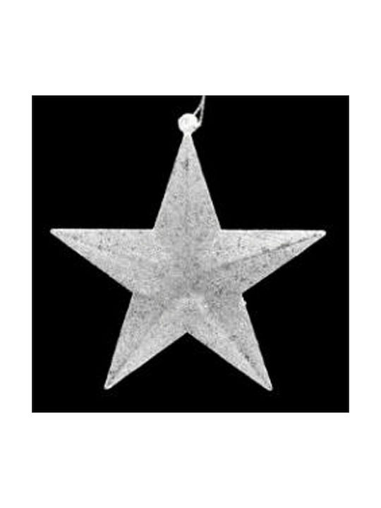 Iliadis Christmas Αcrilyc Star Ornament Transparent 10cm 6pcs