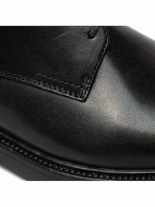 Leder Herren Freizeitschuhe Schwarz