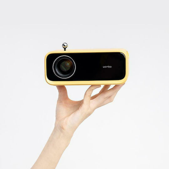Wanbo X1 Mini Projector LCD HD LED Lamp with Built-in Speakers Yellow