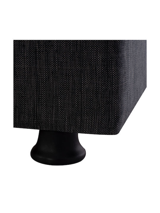 Andri Dreisitzer Sofa Sofa mit Stauraum Dark grey 180x72x77cm