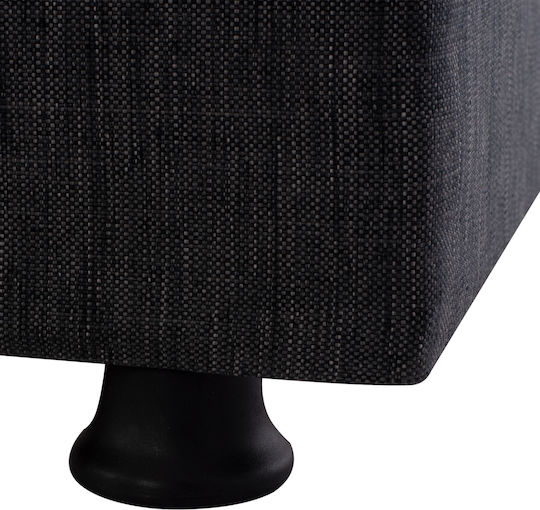 Andri Dreisitzer Sofa Sofa mit Stauraum Dark grey 180x72x77cm