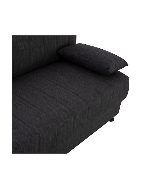 Andri Dreisitzer Sofa Sofa mit Stauraum Dark grey 180x72x77cm