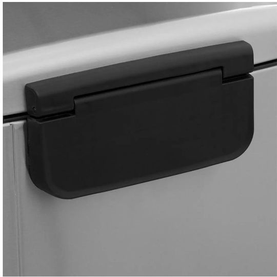 5Five 5Five Mülleimer aus Inox mit Pedal Silber 50lt
