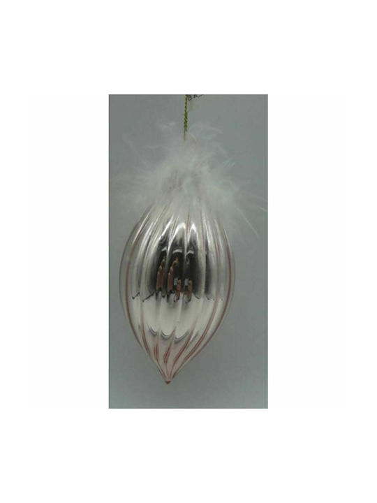 Hanging Stalactite Ornament Glass Rose Gold 13x6cm