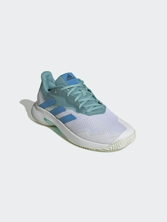 Adidas CourtJam Control Ανδρικά Παπούτσια Τένις για Όλα τα Γήπεδα Mint Ton / Pulse Blue / Cloud White