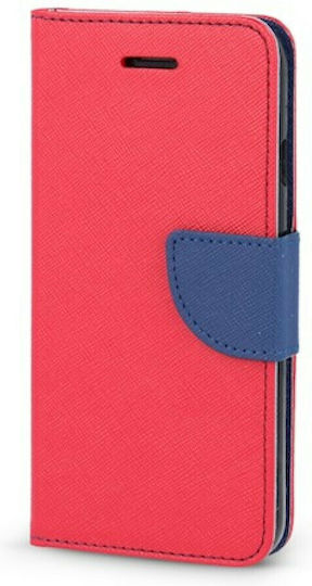 Tel1 Fancy Wallet Synthetic Leather Red / Navy Blue (Galaxy A53)