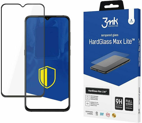 3MK Hardglass Max Lite Full Face Tempered Glass (Redmi 9)