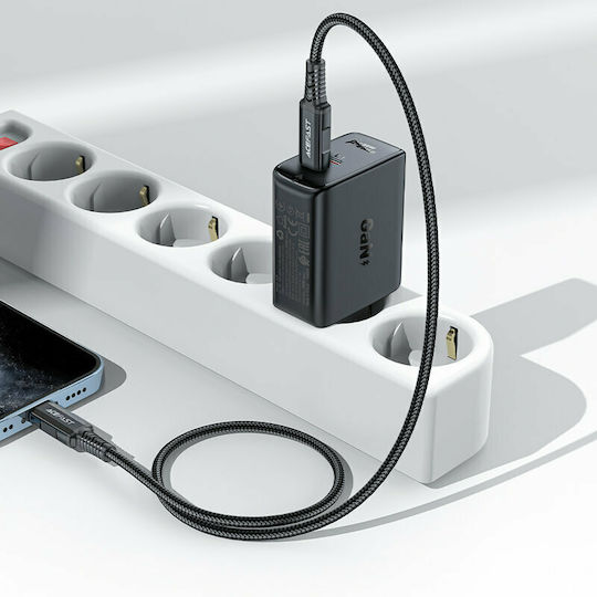 Acefast Φορτιστής Χωρίς Καλώδιο με 2 Θύρες USB-C 50W Power Delivery / Quick Charge 4.0 Λευκός (A29)