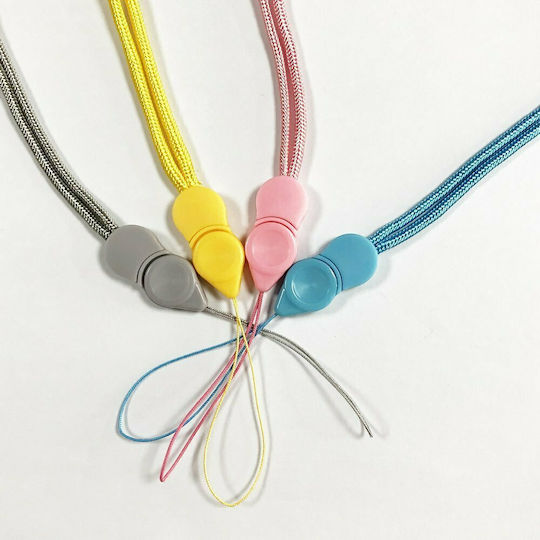 Hurtel Long Lanyard with a Clip Λουράκι Λαιμού για Κινητά Κίτρινο