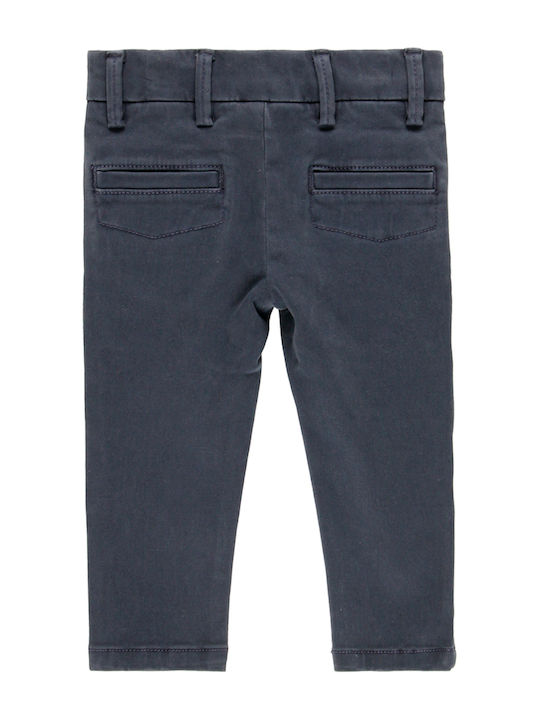 Boboli Boys Fabric Chino Trouser Blue