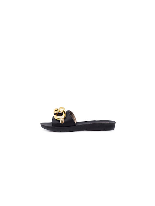 Inblu Women's Flat Sandals in Black Color